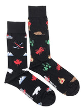 Load image into Gallery viewer, Men's Canada Icons Purposefully Mismatched Socks - Friday Sock Co.