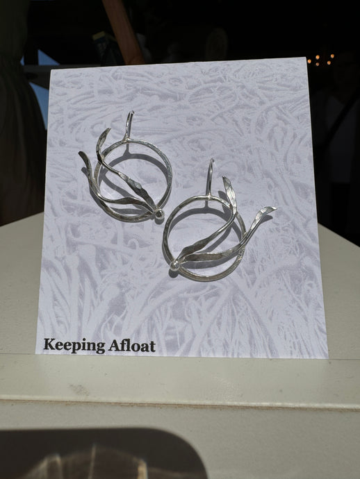 Keeping Afloat Kelp Hoop Earring