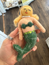 Load image into Gallery viewer, Wool Felted Mermaid Ornament