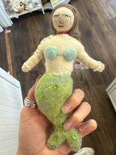 Load image into Gallery viewer, Wool Felted Mermaid Ornament