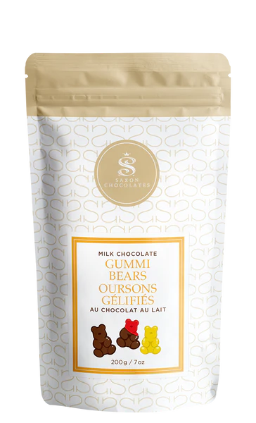Milk Chocolate Gummi Bears - Saxon Chocolates