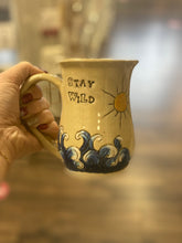 Load image into Gallery viewer, Stay Wild Ocean Waves Mug  - Funky Fungus Pottery
