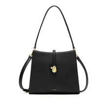 Load image into Gallery viewer, Lock Shoulder Bag - Black