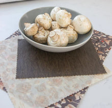 Load image into Gallery viewer, Goldilocks 3 Pack Beeswax Wrap - Mushroom Set