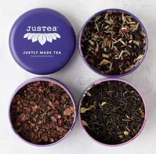 Load image into Gallery viewer, Purple Tea Trio Tin & Spoon - JusTea