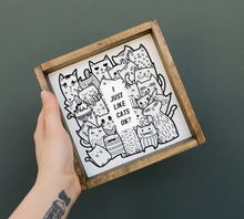 Load image into Gallery viewer, I Just Like Cats, Ok? Wood Sign