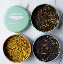 Load image into Gallery viewer, Assorted Trio Tin & Spoon - JusTea