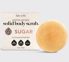 Load image into Gallery viewer, Sugar Exfoliating Body Scrub Bar - Kitsch