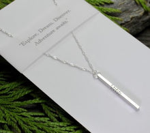 Load image into Gallery viewer, 'Explore Dream Discover Adventure' Necklace - Elements Gallery