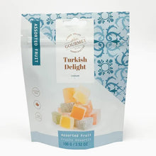 Load image into Gallery viewer, Turkish Delight - Assorted Fruit 100g - Fraser Valley Gourmet
