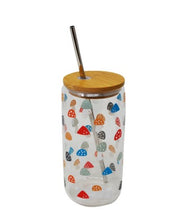 Load image into Gallery viewer, Assorted Glass Tumblers With Bamboo Lid and Straw