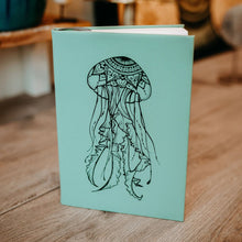 Load image into Gallery viewer, Engraved Jellyfish Blue Journal