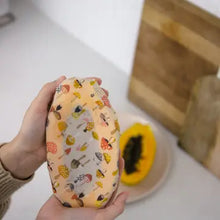 Load image into Gallery viewer, Goldilocks Beeswax Food Wraps - Medium Single Sheet - Mushrooms