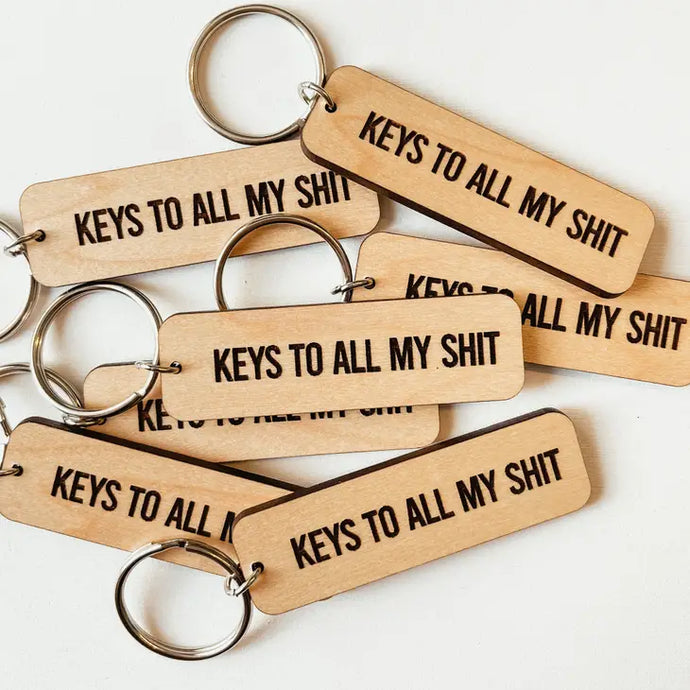 Keys To All Wooden Keychain