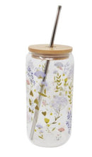 Load image into Gallery viewer, Assorted Glass Tumblers With Bamboo Lid and Straw