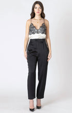 Load image into Gallery viewer, Straight Leg Satin Pants - Black
