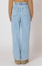 Load image into Gallery viewer, Wide Leg Denim Pants - Washed Blue