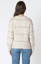 Load image into Gallery viewer, Sequin Stripe Sweater - Oat