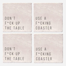 Load image into Gallery viewer, The "F" word Coaster Set Of 4
