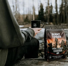 Load image into Gallery viewer, Burnt Timber Organic Dark Roast Coffee - 340g