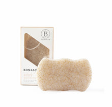 Load image into Gallery viewer, Bathorium Konjac Walnut Shell Exfoliating Body Sponge