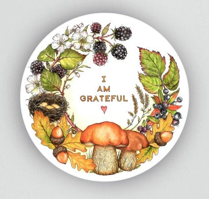 I AM Grateful Sticker - Nicola North Art