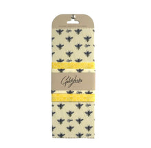 Load image into Gallery viewer, Goldilocks 3 Pack Beeswax Wrap - Honey Bees