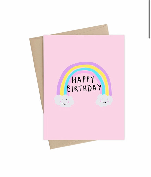 Rainbow Happy Birthday Card -  Little May Papery