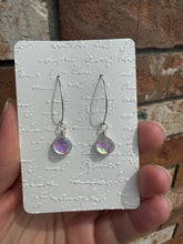 Load image into Gallery viewer, Dichroic Glass Silver Earring