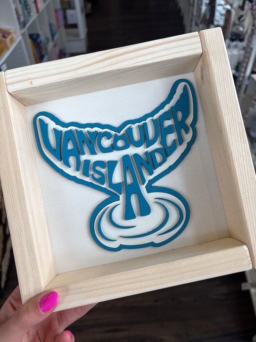 Vancouver Island Whale Tail Home Sign
