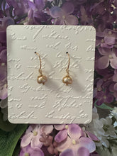 Load image into Gallery viewer, Gold Beaded Dainty Earrings