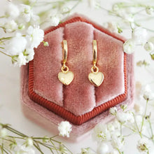 Load image into Gallery viewer, Rylee Heart Huggie Earrings