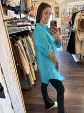 Load image into Gallery viewer, KApauline Shirt Dress - Aquarius