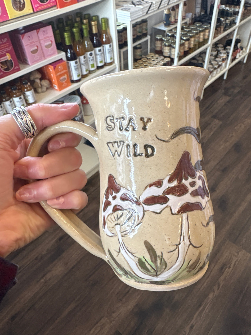 Stay Wild Mushroom Mug  - Funky Fungus Pottery