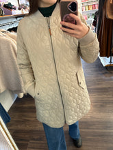 Load image into Gallery viewer, KAleila Long Quilt Jacket - Feather Grey