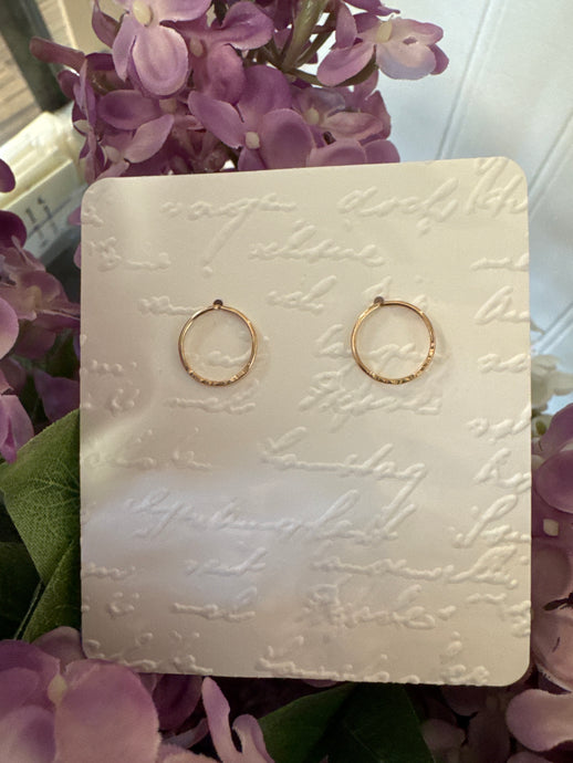 Full Moon Gold Filled Studs