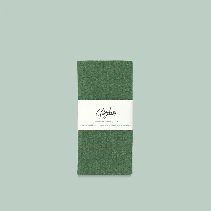 Moss Green Swedish Dishcloth