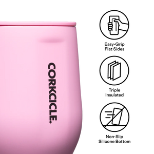 Corkcicle Stemless Cup - 12oz. Sun-Soaked Pink