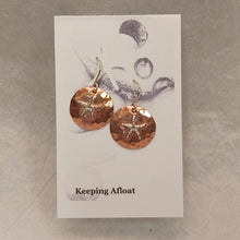 Load image into Gallery viewer, Keeping Afloat Copper Star Earrings