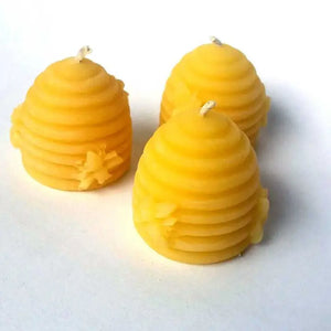 Skep Beehive Beeswax Candle