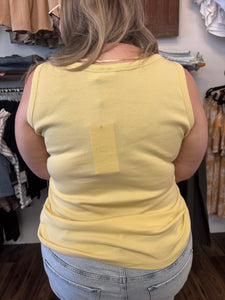 KCcarina Tank Top - Straw - Kaffe Curve