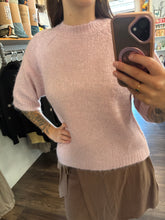 Load image into Gallery viewer, KAemilie Cropped Knit Pullover - Pale Mauve