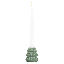 Load image into Gallery viewer, Snowy Evergreen Tree Candle Holder