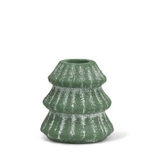 Load image into Gallery viewer, Snowy Evergreen Tree Candle Holder