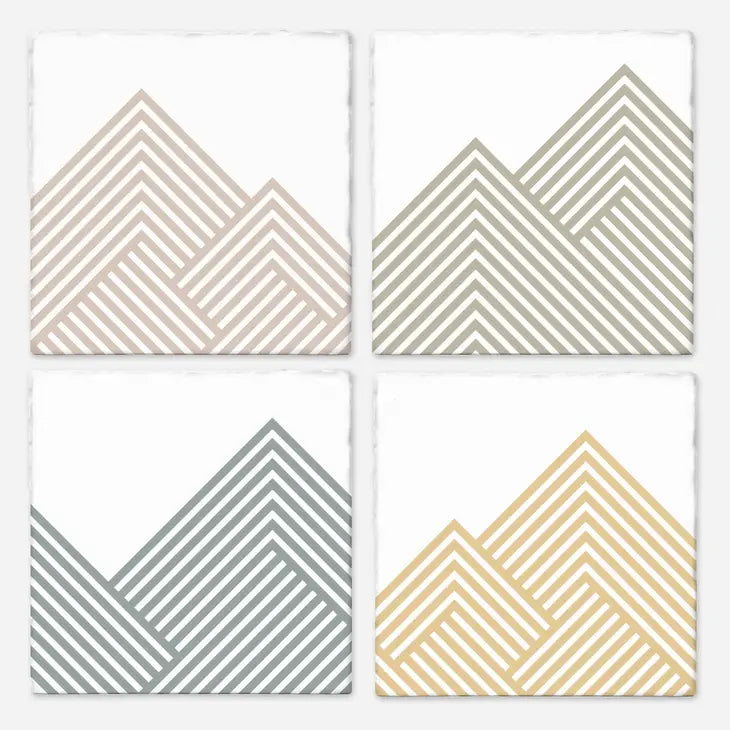 Boho Mountains Set Of 4