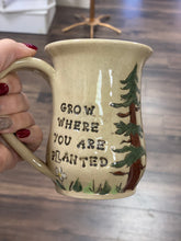 Load image into Gallery viewer, Grow Where You Are Planted Tree Mug  - Funky Fungus Pottery