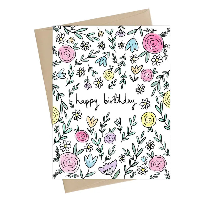 Summer Flower Birthday Card - Little May Papery