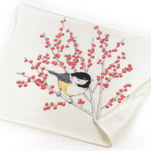 Load image into Gallery viewer, Black Capped Chickadee Tea Towel - Porchlight Press