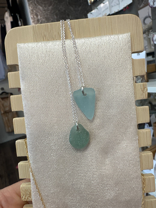 Silver Seaglass Necklace