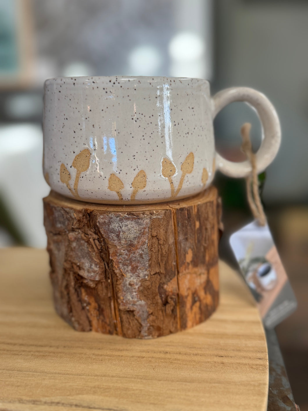 Medium Speckled Little Mushroom Mug - Hands on Clay